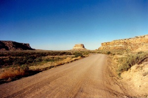 The road to the ruins, Chaco Canyon, New Mexico